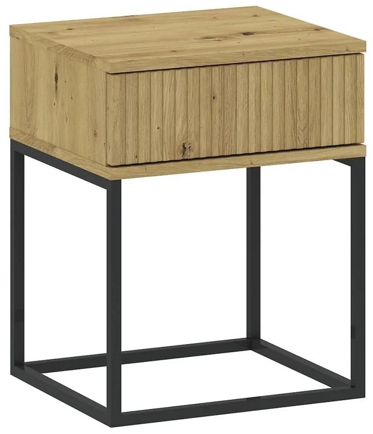 Nočný stolík 1S nízky-40 bez rukovätí artisan