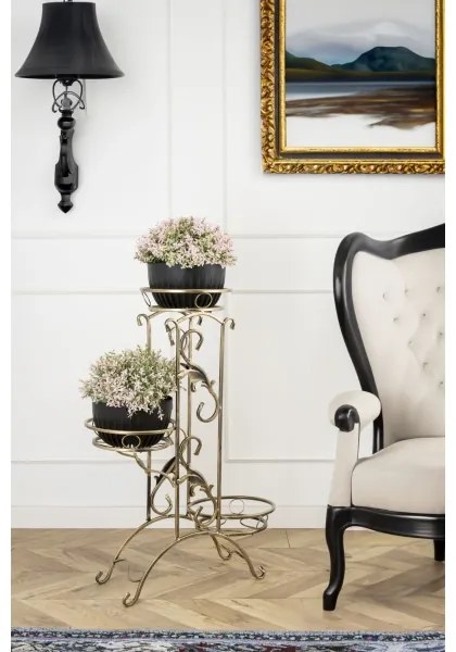 Stojan na kvety 90x65 cm zlatá