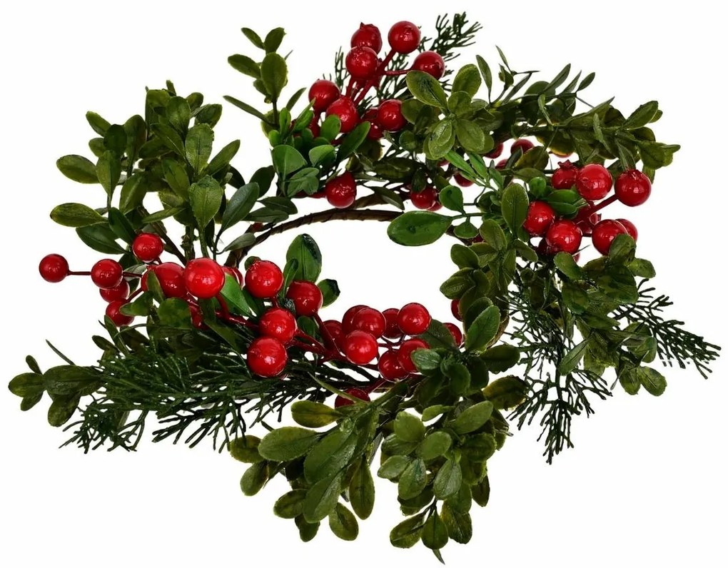 Vianočný zdobený veniec Navara, 30 cm