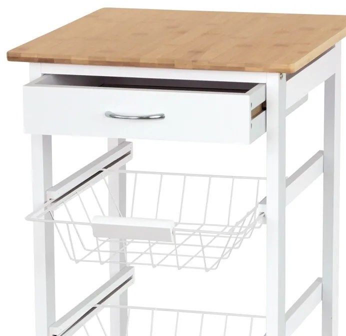 BONTEC Regál, mdf, biela, DR-043 Farba: Biela