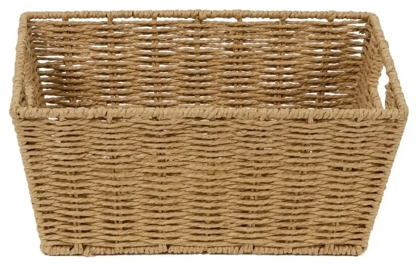 Compactor Ručne pletený košík ETNA, 31 x 24 x 14 cm, béžová