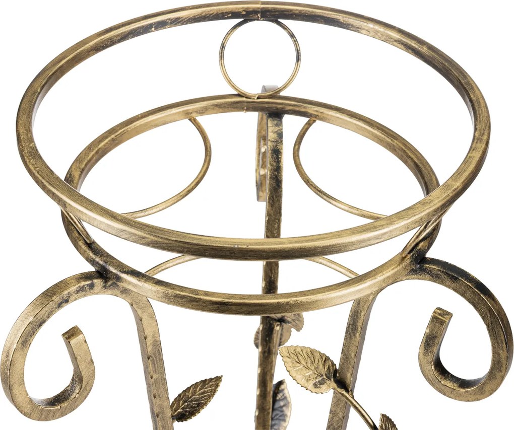 STOJAN NA KVETINÁČ QUINCY 77X35 CM ZLATÁ