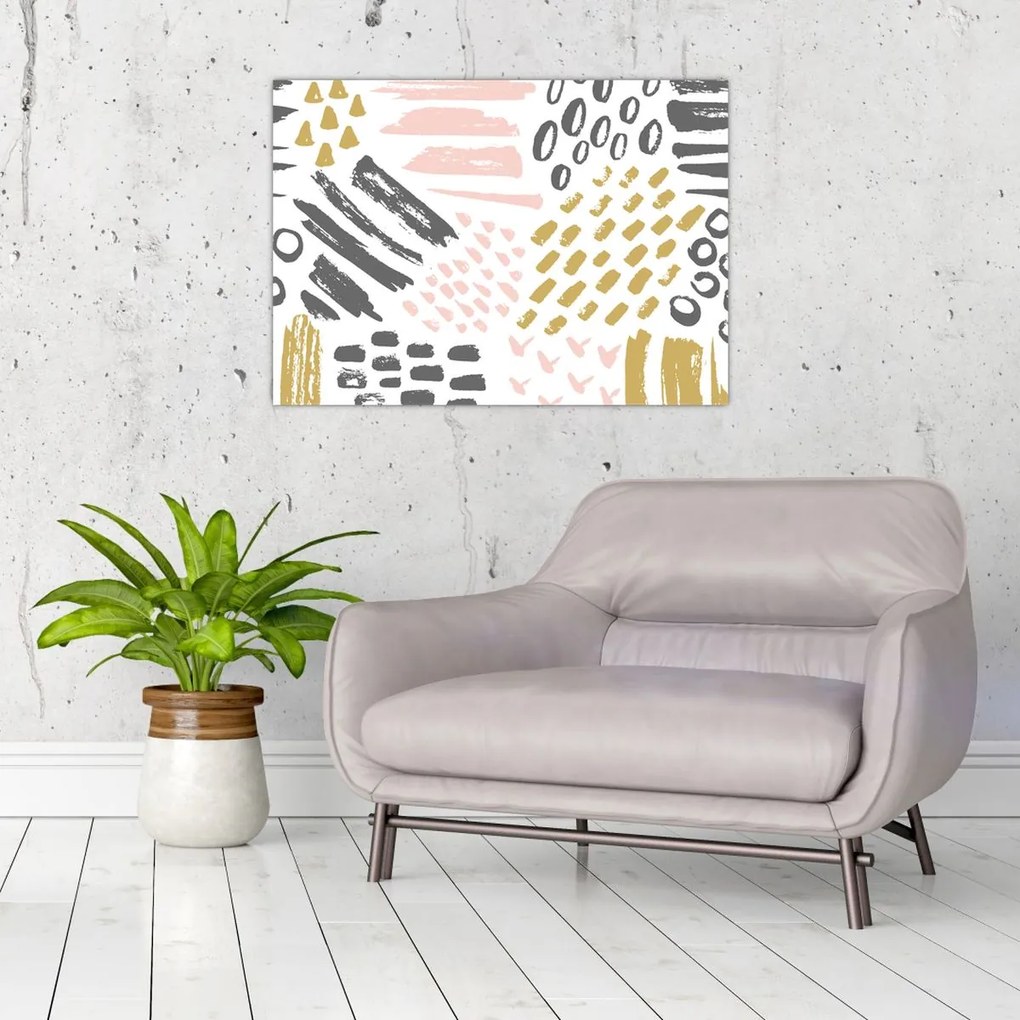 Obraz - Abstraktné ťahy (70x50 cm)
