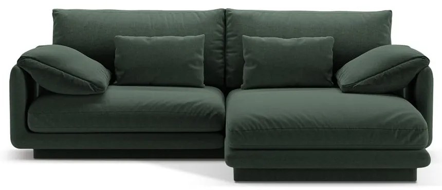 Tmavozelená rohová pohovka (pravý roh) Torino – Micadoni Home
