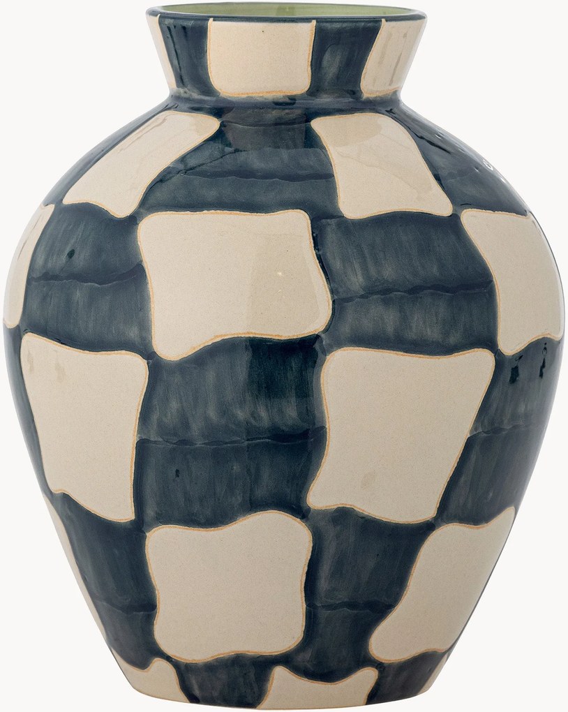 Ručne maľovaná váza Check, V 24 cm
