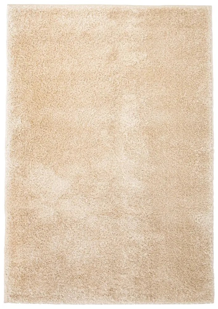 vidaXL Chlpatý koberec, 80x150 cm, béžový