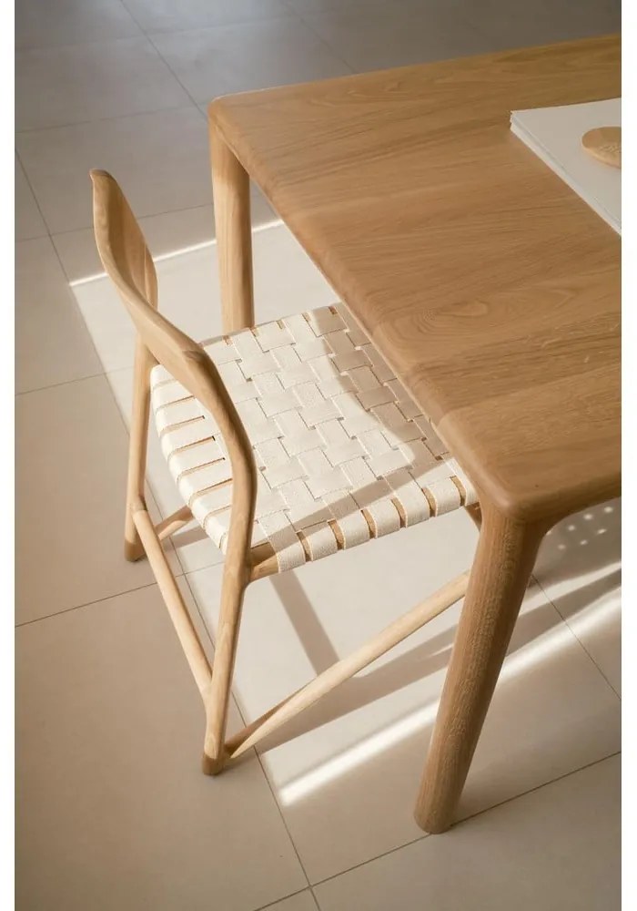 Jedálenský stôl z dubového dreva 90x200 cm Derven – Gazzda