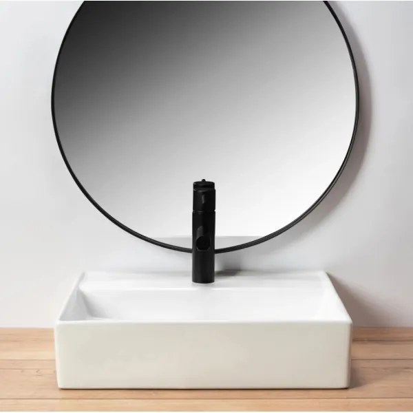 REA-U5000 - Umývadlo na dosku VALERIA 35,5x50,5 cm keramika/lesklá biela