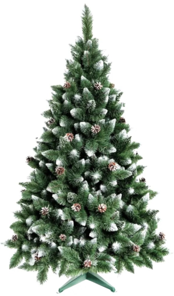 Foxigy Vianočný stromček Borovica 150cm so šiškami Luxury Diamond