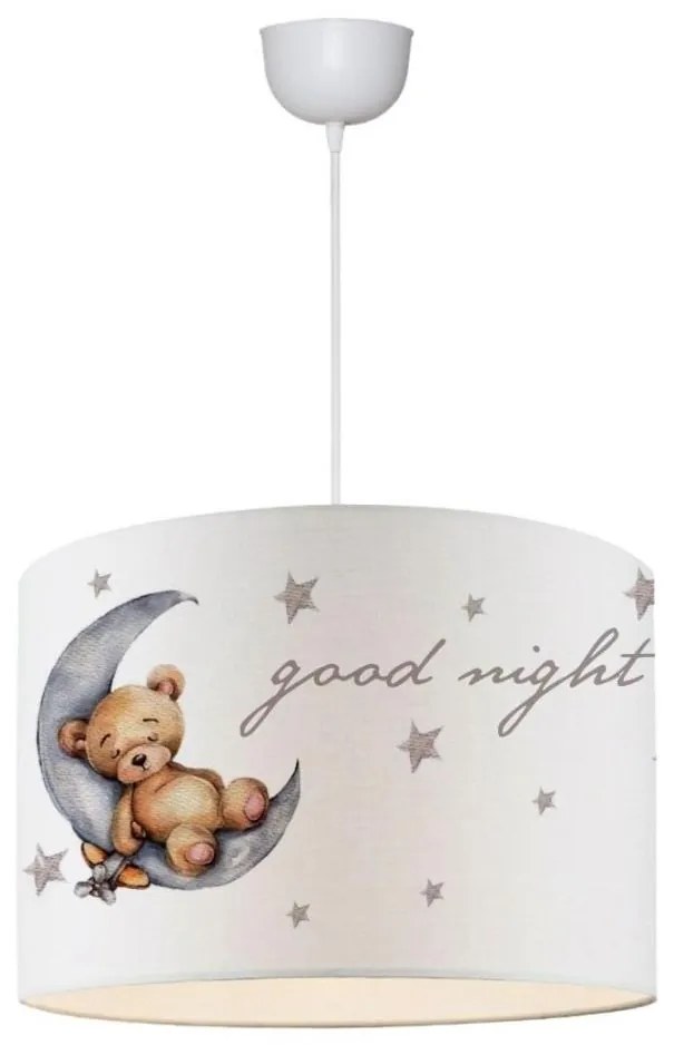 Detský luster CANDY 1xE27/40W/230V biela/hnedá
