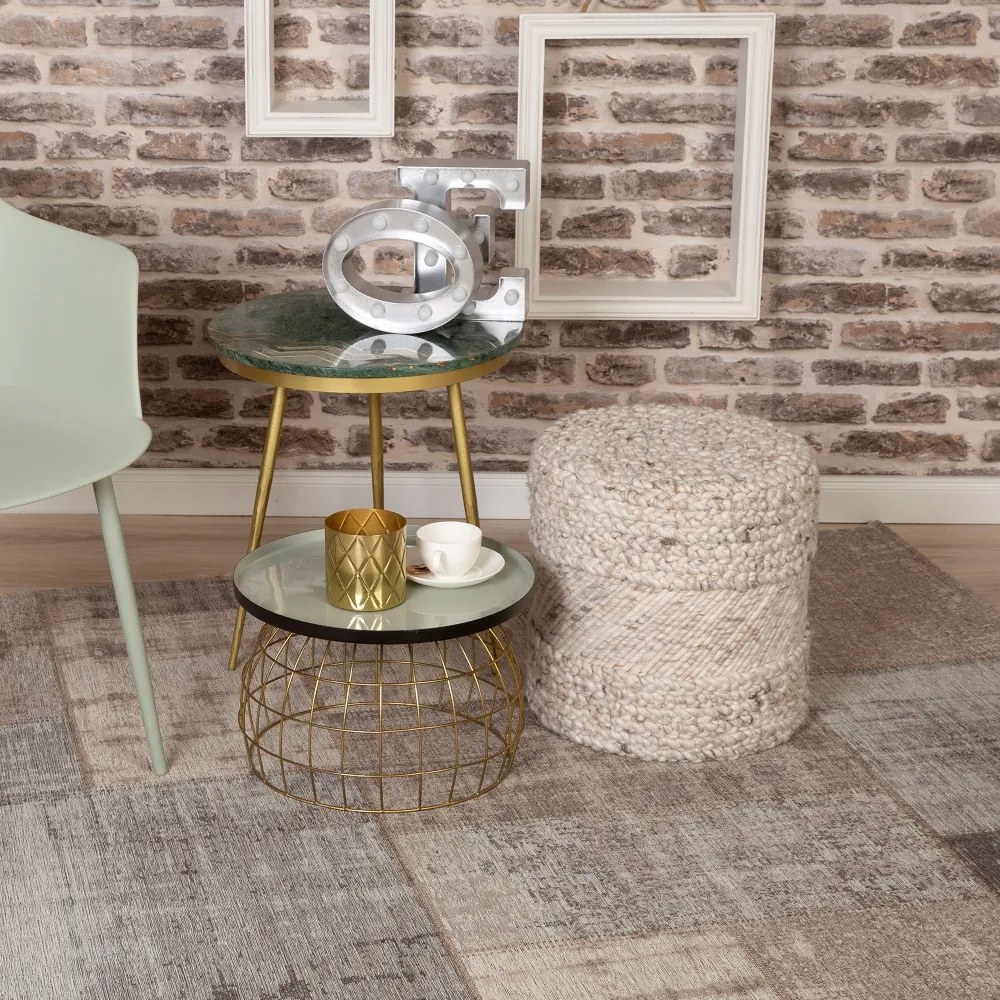 Obsession, AKCIA: 155x230 cm Kusový koberec GENT 751 SILVER, šedá, chodba / predsieň