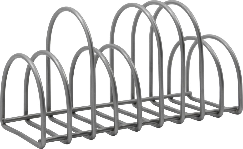 House Doctor Kovový stolný organizér Pampi Brushed Silver