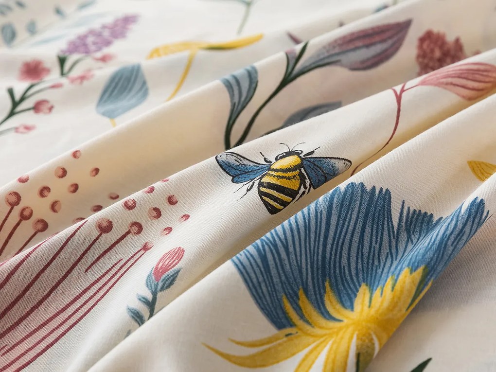 XPOSE® Francúzske bavlnené obliečky ROZKVITNUTÁ LÚKA