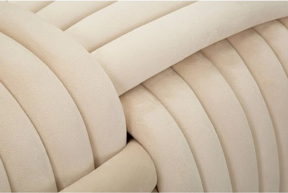 Krémová zamatová lavica Softy – Mauro Ferretti