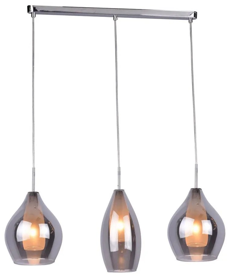 Azzardo AZ2149 - Luster na lanku AMBER MILANO 3xG9/40W/230V