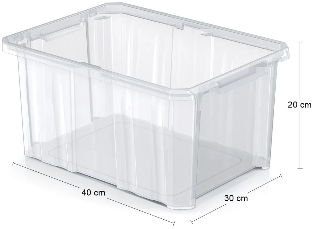 Plastový úložný box NCC16 16 l - priehľadná
