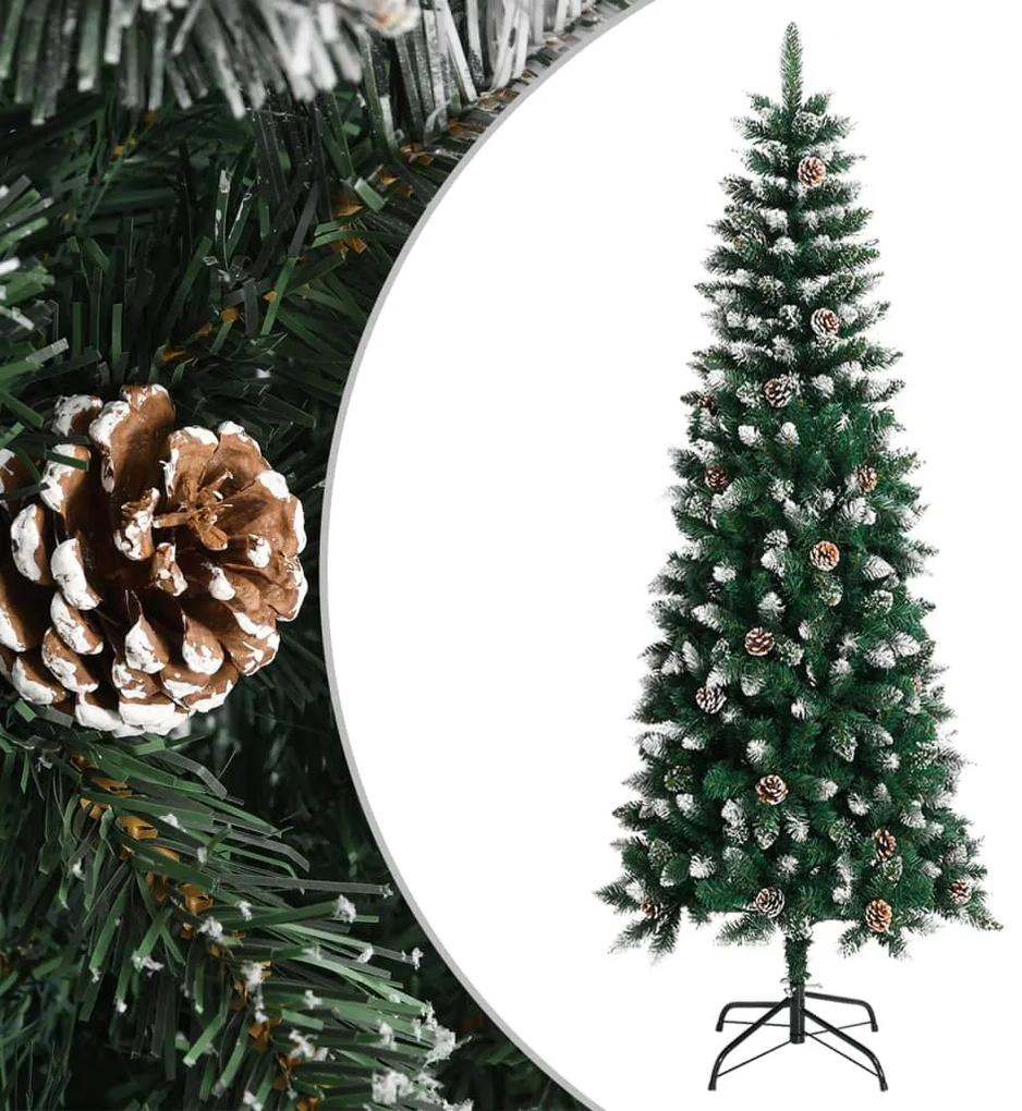 Umelý vianočný stromček s podstavcom zelený 240 cm PVC 345177