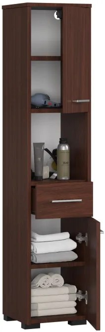 Kúpeľňová skrinka FIN 2D 1SZ 1W wenge