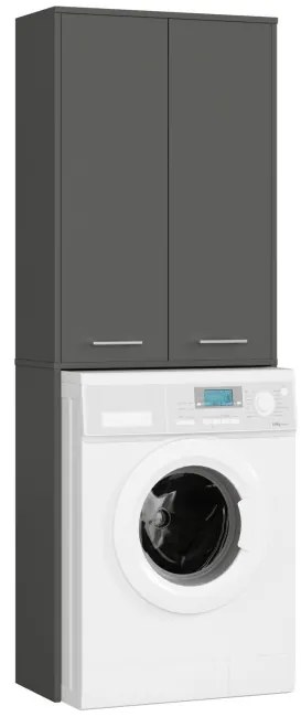 Kúpeľňová skrinka nad práčku FIN 2D sivá