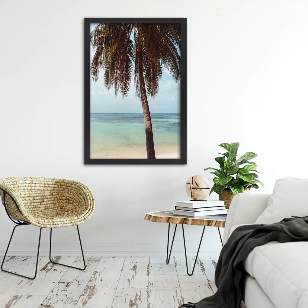 Gario Plagát Pláž na oceáne Farba rámu: Bez rámu, Rozmery: 30 x 45 cm