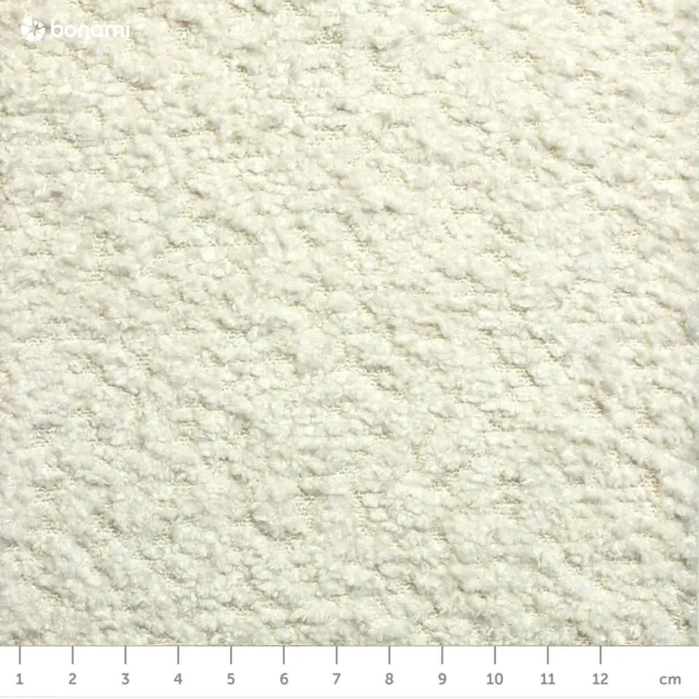 Biela podnožka z textílie bouclé Saint-Germain – Bobochic Paris