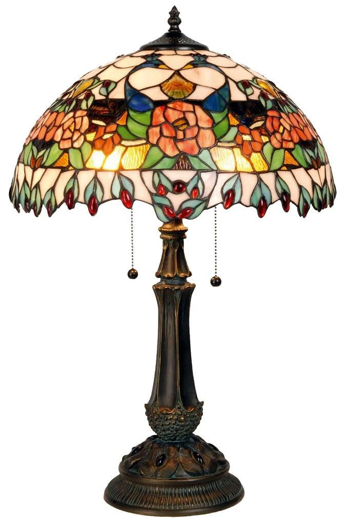 Stolná lampa Tiffany Grapevine - Ø 41*67 cm
