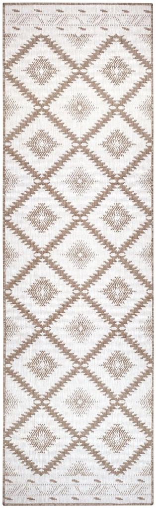 NORTHRUGS - Hanse Home koberce Kusový koberec Twin Supreme 105458 Malibu Linen – na von aj na doma - 80x350 cm