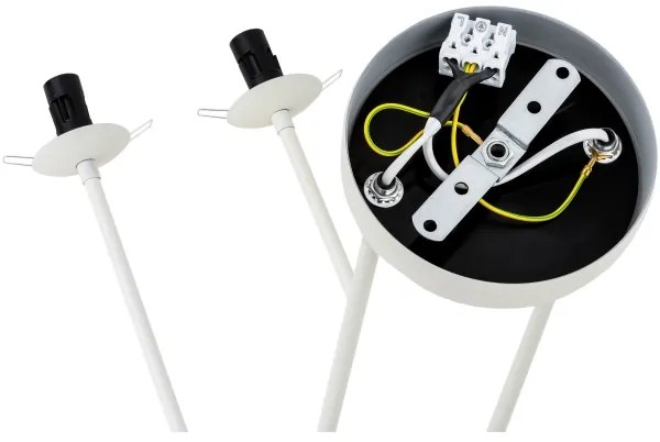 Argon 1841 - Luster na tyči ABSOS 4xE14/7W/230V alabaster biela