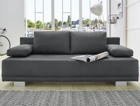 Rozkladacia pohovka Luzio, tmavo šedá látka%