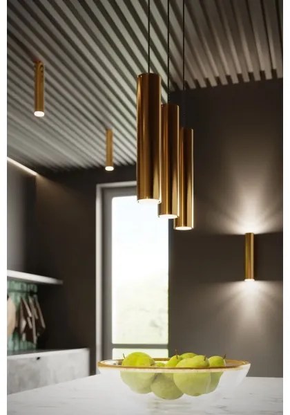 Sollux SL.1200 - Luster na lanku LAGOS 1xGU10/10W/230V zlatá