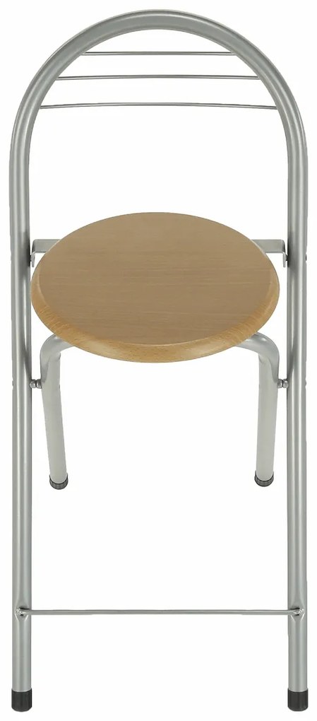 Barová stolička Boxer - buk / aluminium