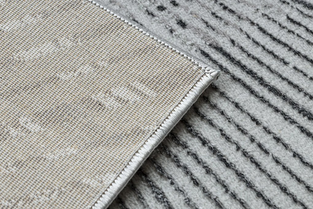 Koberec BLISS Z206AZ256 svetlosivý/sivý - Čiary, moderný, štrukturálny