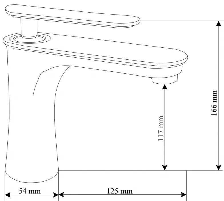 Mexen Trinity - BATERIA UMÝVADLOVÁ, Chrómová,72600-00