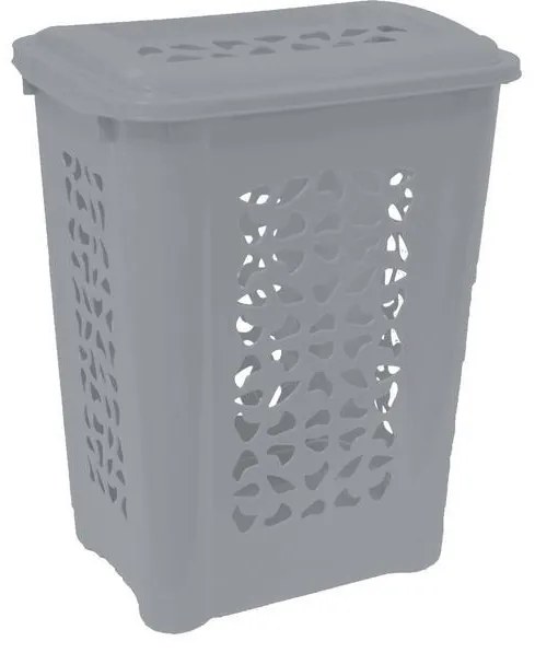 Kôš na špinavé prádlo UH 60 l 45x34x60 cm HAMPER severská šedá KLC