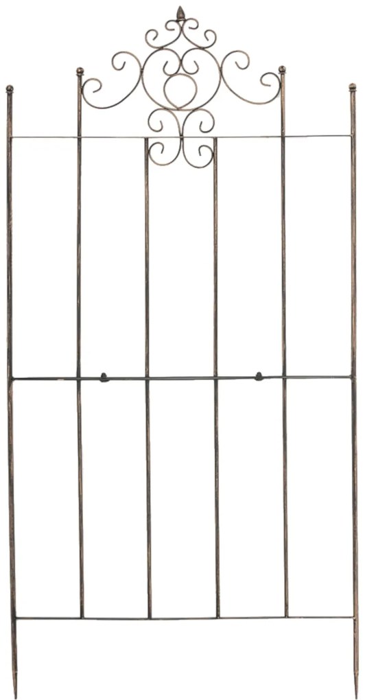 2x Mriežka na popínavé rastliny Paula - 180 x 85,5 cm - Bronzová