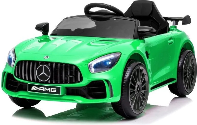 LEAN CARS Elektrické autíčko Mercedes AMG GT R, LED, MP3, zelené