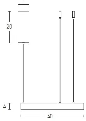 Zambelis 2006 - LED Stmievateľný luster na lanku LED/36W/230V zlatá