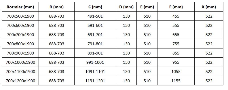 Mexen Roma, sprchovací kút 70 (dvere) x 80 (stena) cm, 6mm číre sklo, chrómový profil, 854-070-080-01-00