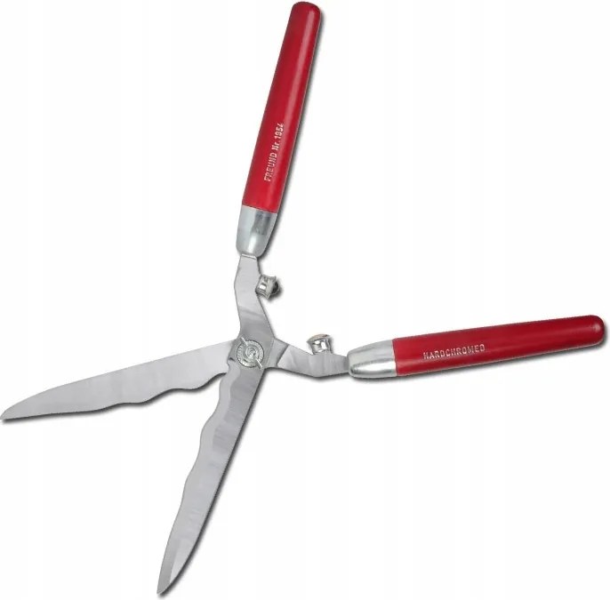 Pevné nožnice na živý plot s chrómovanými čepeľami
