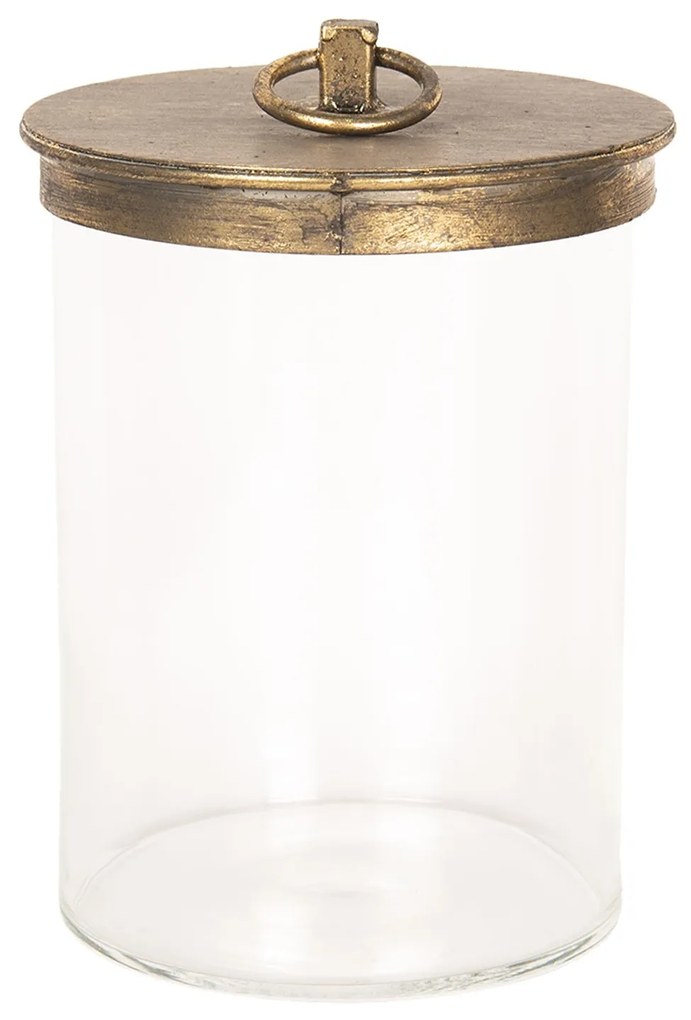 Skladovacie ozdobná nádoba so zlatým vekom - Ø 15 * 25 cm