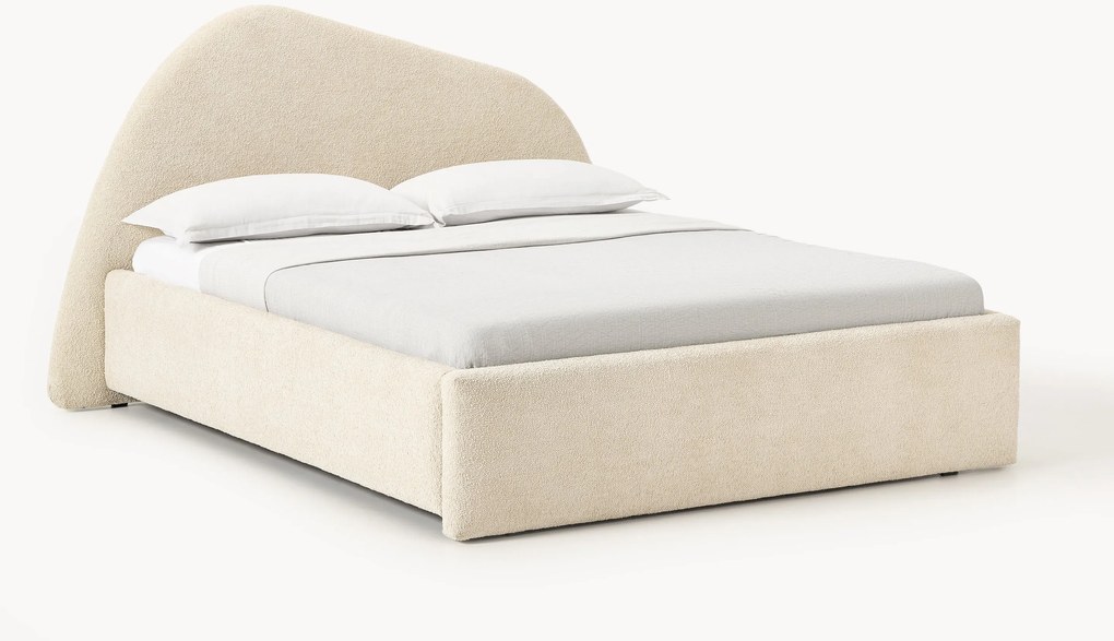 Buklé čalúnená posteľ Gary