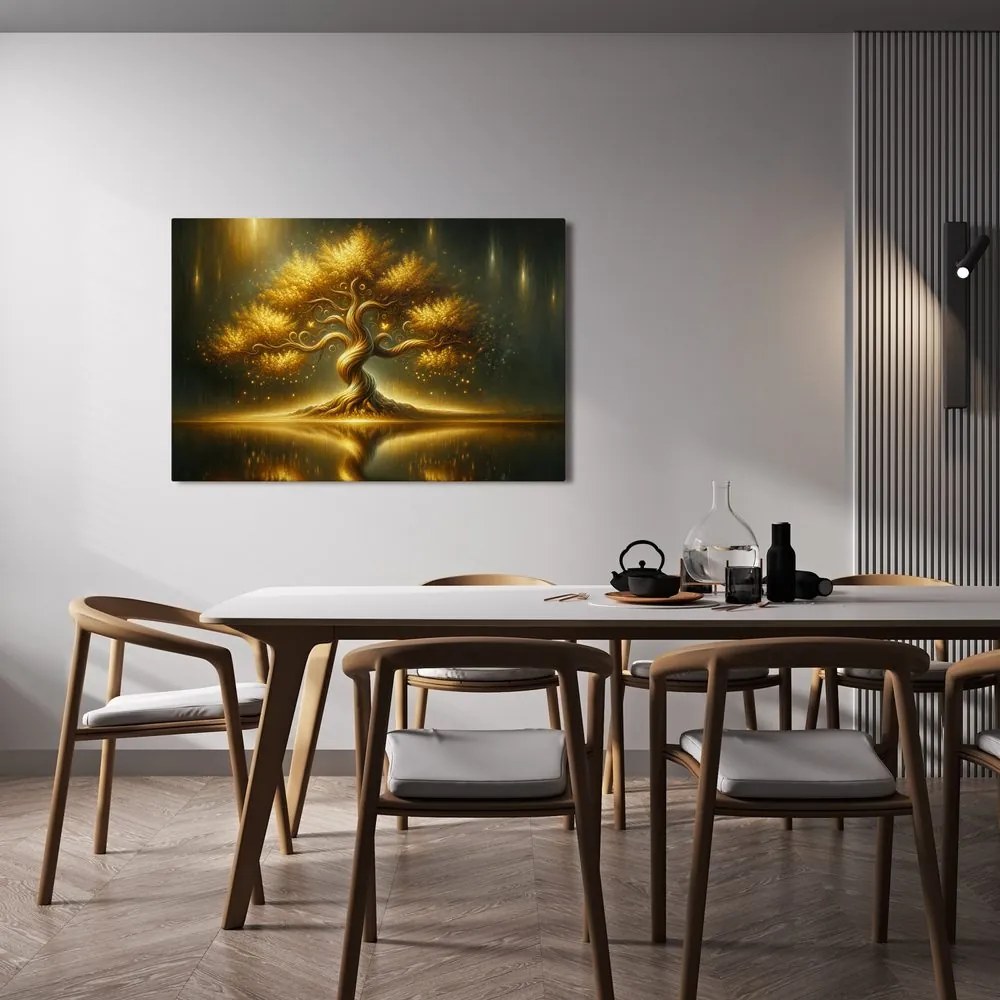 Obraz žiariaci strom života v noci