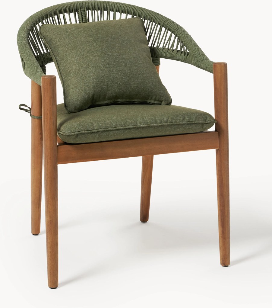 Záhradné jedálenské stoličky z akáciového dreva Marc, 2 ks