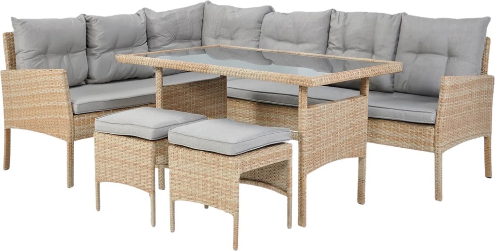 CH Súprava ratanového nábytku BERNO - béžová