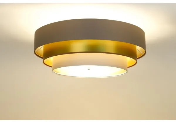 Stropné svietidlo TRINITI 2xE27/60W/230V hnedá/zlatá/béžová