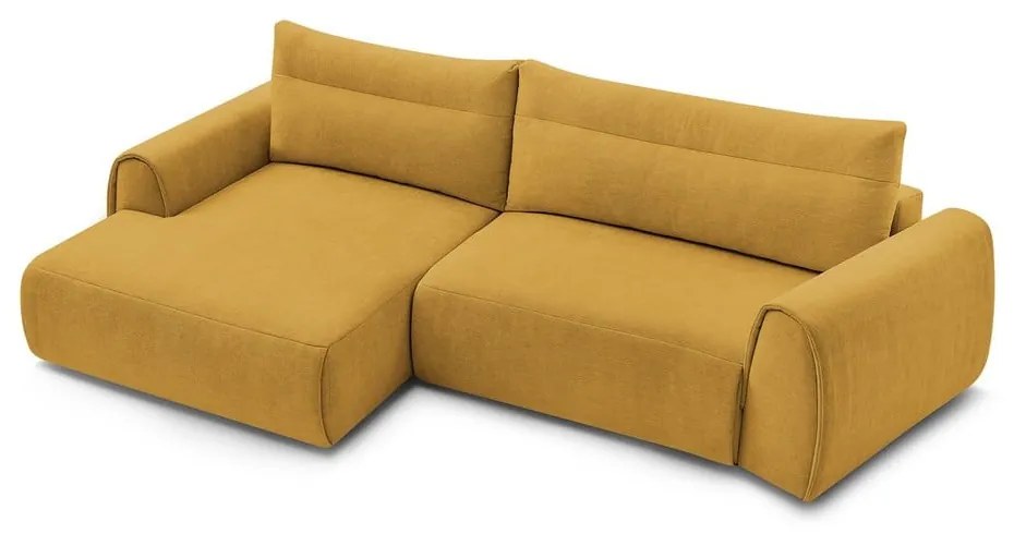 Okrovožltá rohová pohovka Aden – Bobochic Paris