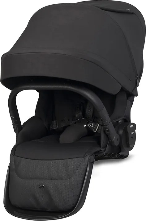 Súrodenecký kočík EasyGo Duoflex Ebony Black 2 športové časti