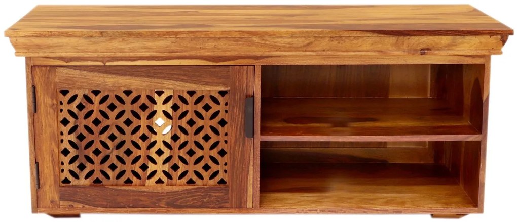 furniture-nabytek.cz - Rustikálny stolík pod tv z masívneho dreva palisander 120x45x50