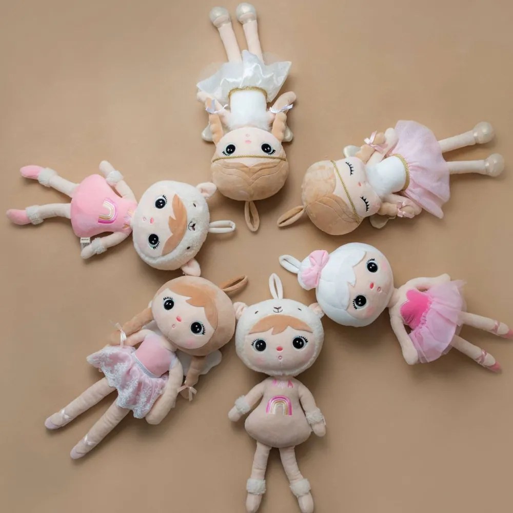 Bábika Anjelik ružová s menom Viktória 48 cm