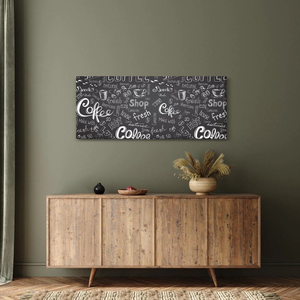 Obraz - Coffee (120x50 cm)